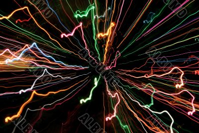 abstract light tracks