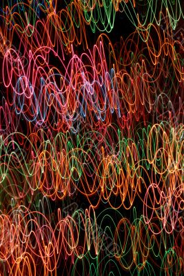 abstract rectangular light tracks