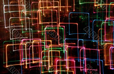 abstract light tracks
