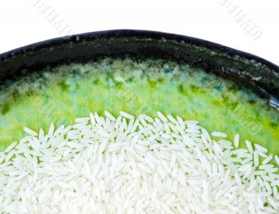 Rice on plate