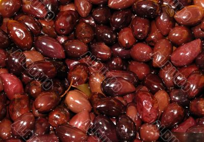 black olive cocktail in olive oil