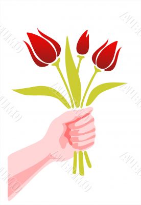 bouquet of tulips