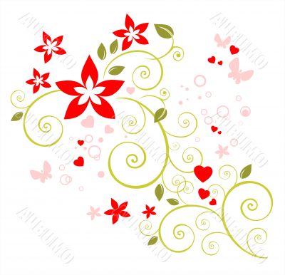 romantic floral pattern