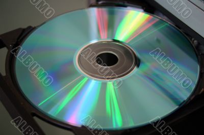 shiny colorfull laser compact disk