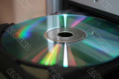 shiny colorfull laser compact disk