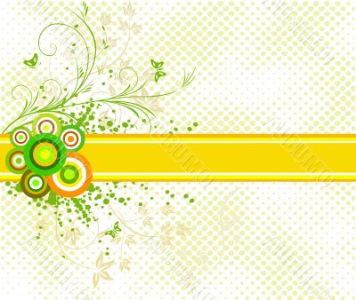 Floral background vector