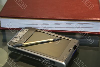 porket computer on table