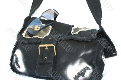 Bag and eyeglasses