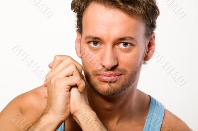 Portrait of a young adult man