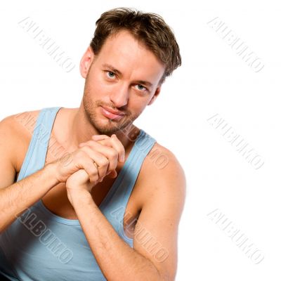 Portrait of a young adult man