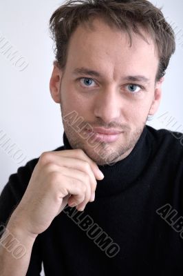 Portrait of a young adult man