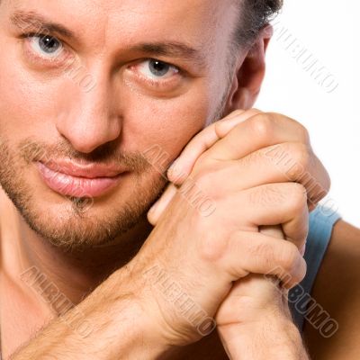 Portrait of a young adult man