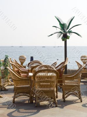 Cafe on seacoast