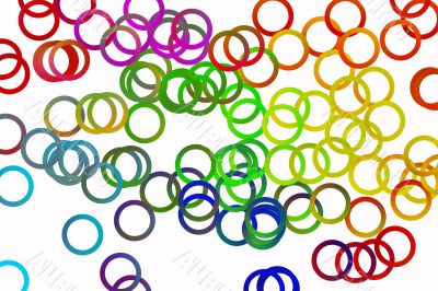 Circles on white