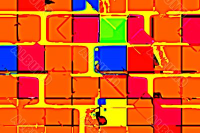 Coloured bricks