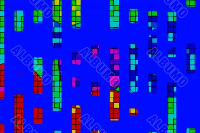 enamel style abstract