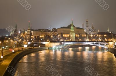 Kremlin in the night