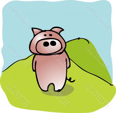 Cartoon pig