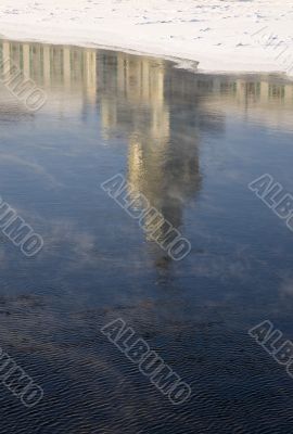 The winter reflection