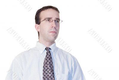 Businessman on White