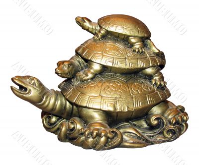 Three turtles. Figurine