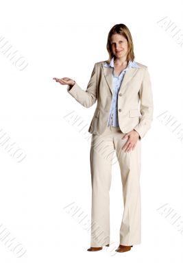 standing woman shows