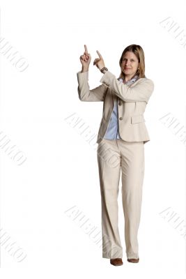 standing woman shows