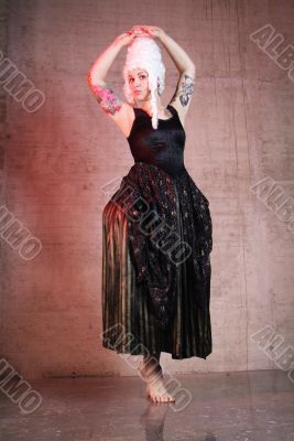 woman dances