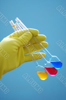 at the lab