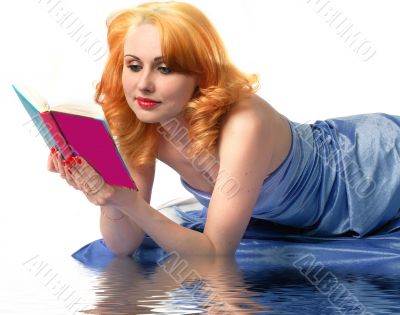 woman with a book