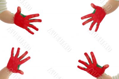 painted hands