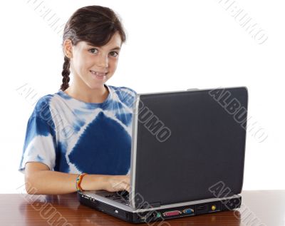 Girl whit laptop