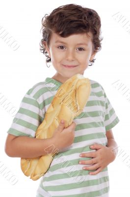 Child with bread