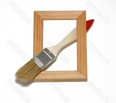 Framework and brush.