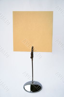  Leaf of a paper with a place for the text.