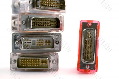 adapters vga-dvi on a white background. 3