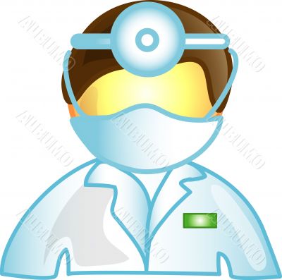 Male vet doctor icon