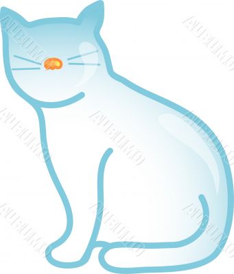 Pet cat icon or symbol