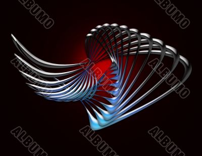 Blue Metallic Twist