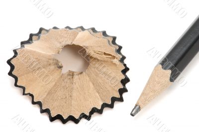 Pencil with shaving