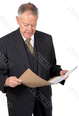 business man with a folder