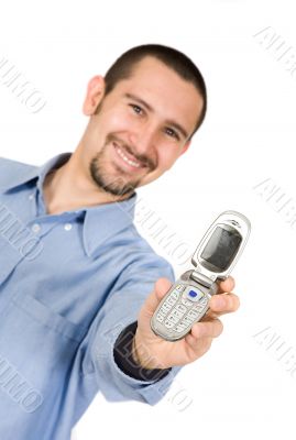 business man on the phone