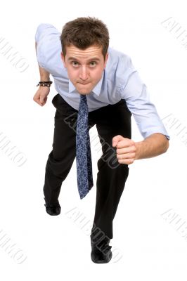business man running