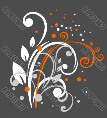 White-orange curls