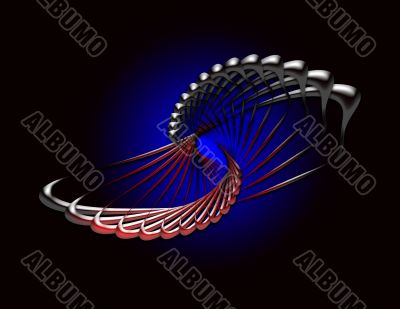 Red Metallic Twist