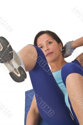 Girl doing aerobics