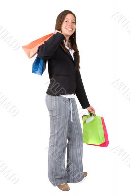 business woman shopping