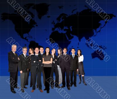 business team worlwide