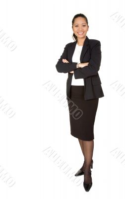 asian business woman - full body