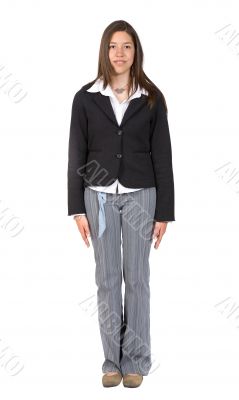 business woman standing still